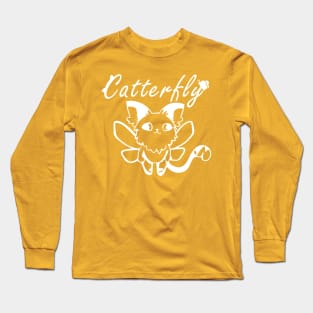 Cat X Butterfly AKA CATTERFLY | Cat and Butterfly Long Sleeve T-Shirt